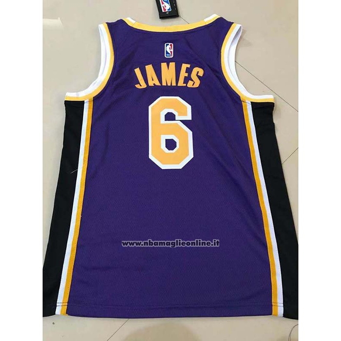 Maglia Los Angeles Lakers LeBron James #6 Statement 2021-22 Viola